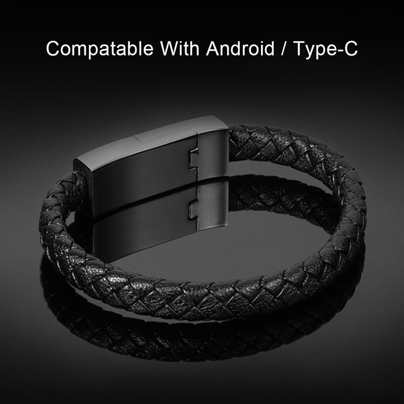 Portable Bracelet USB Charging Data Cable for Android And Type-C Red  - Image 4