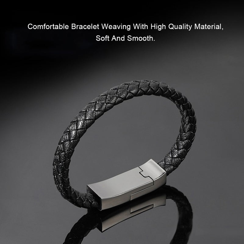 Generic - Portable Bracelet USB Charging Data Cable for Android And Type-C Blue - Image 1