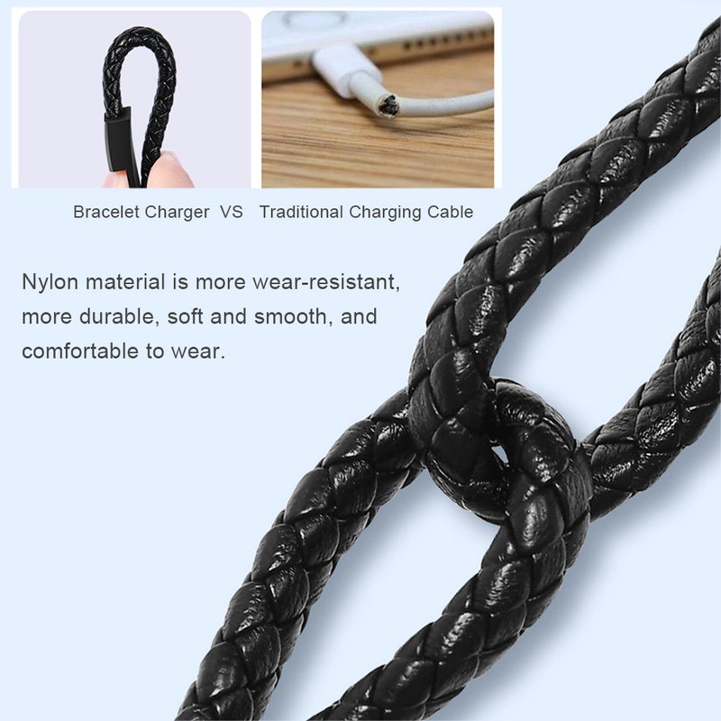Generic - Portable Bracelet USB Charging Data Cable for Android And Type-C Blue - Image 1