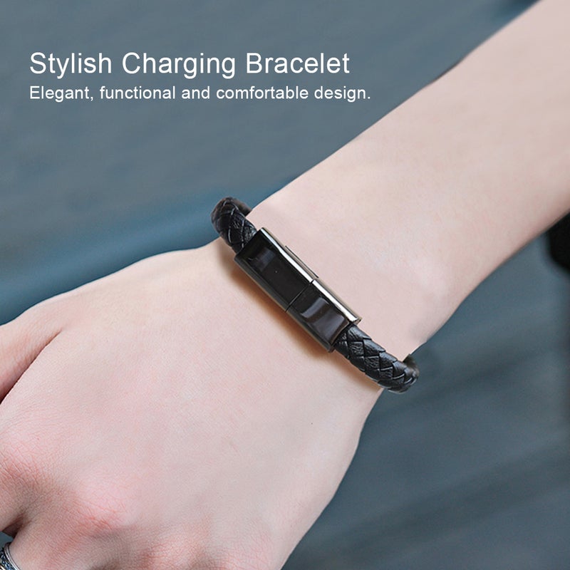 Generic - Portable Bracelet USB Charging Data Cable for Android And Type-C Blue - Image 1