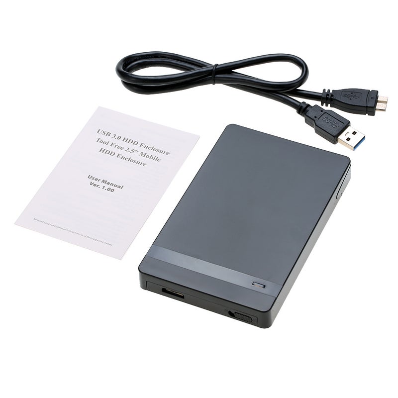 Enclosure Caddy Drawer Design HDD Case Black - Image 3