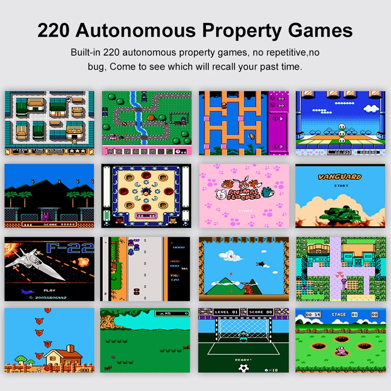 Generic - Retro Built-In 220 2.5 Inch Portable TFT LCD Color Screen Classic Handheld Video Game Console - Image 1