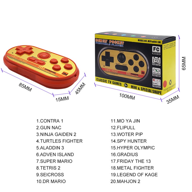 90 SM Built-in 20 8-Bit Handheld Video Game Console  - Image 2