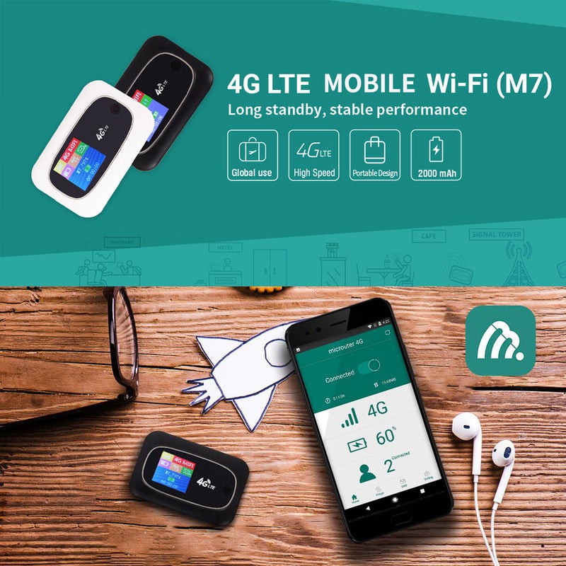 Generic - Portable WiFi USB Mini Router Black - Image 1