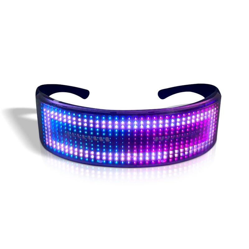 Generic - Flashing Glowing Luminous USB Rechargeable BT APP Control LED Light Up Party Glasses - Image 1