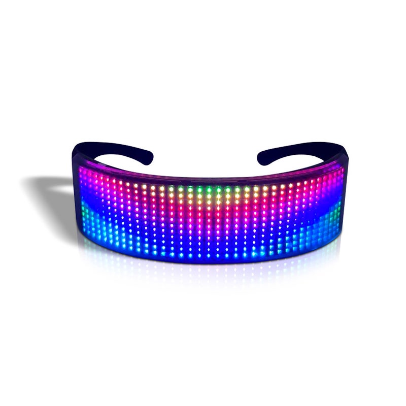 Generic - Flashing Glowing Luminous USB Rechargeable BT APP Control LED Light Up Party Glasses - Image 1