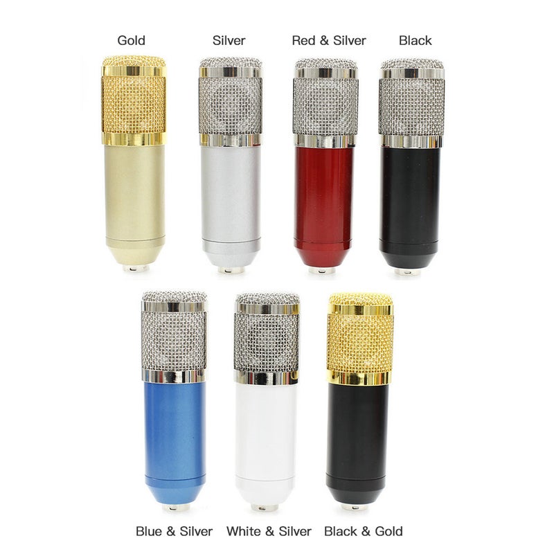 Generic - Multi-functional Live Sound Card + Microphone Set Gold - Image 1