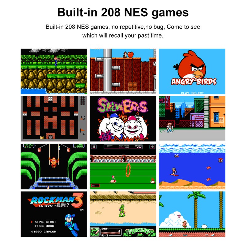 GP40 Nostalgic 4.0 Inch TFT HD Screen Built-in 208 NES Handheld Joystick Game Console - Image 4