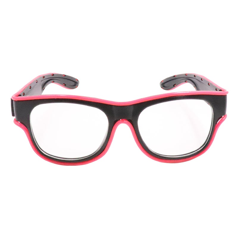 YJ012 10 Colors Optional Light Up EL Wire USB Charge Twinkle Glowing Party LED Decorative Glasses - Image 1