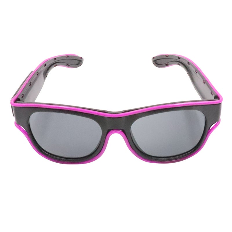 نظارة YJ011 ساطعة ومضيئة تأتي مع 10 ألوان اختيارية لإضاءة LED وبمنفذ USB للشحن للحفلات والزينة - Image 1