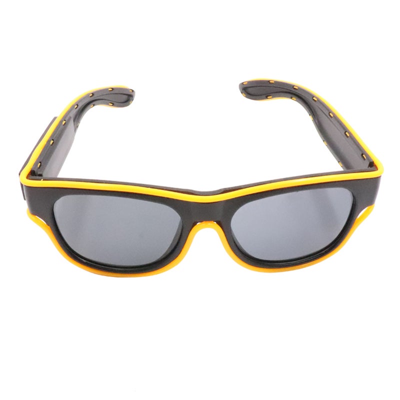 YJ011 10 Colors Optional Light Up EL Wire USB Charge Twinkle Glowing Party LED Decorative Glasses - Image 1