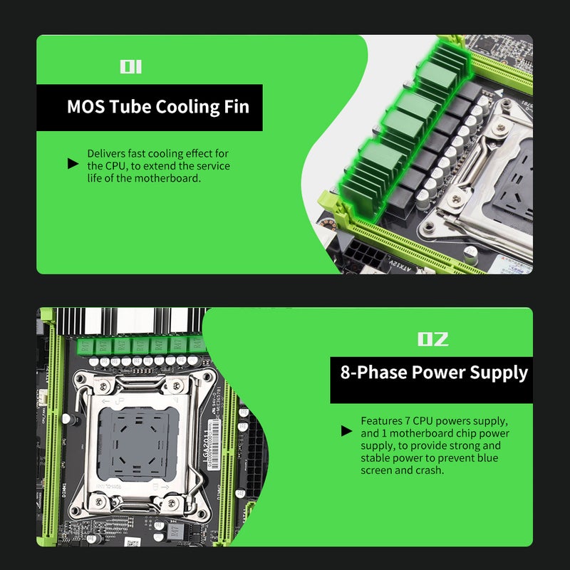 X79M2 Motherboard Network Card Black  - Image 2