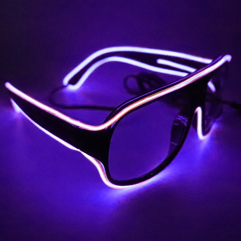 Generic unisex Voice Control LED Rave Glasses  - Image 2