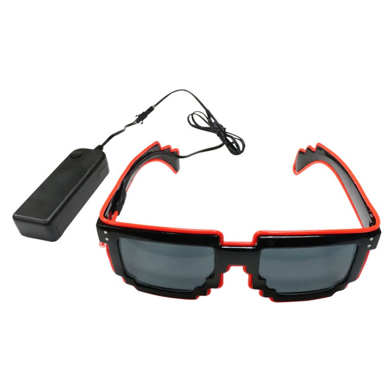 نظارة LED للحفلات بإضاءة نيون متوهجة وراقصة ومزودة بكابل إضاءة كهربي تأتي في 10 ألوان من اختيارك - Image 4