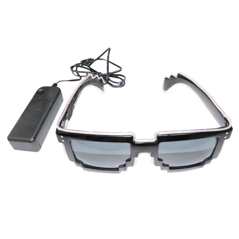 unisex 10 Colors Optional Light Up El Wire Neon Rave Twinkle Glowing Party LED Glasses - Image 1