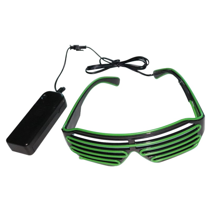10 Colors Optional Light Up El Wire Neon Rave Twinkle Glowing Party LED Glasses - Image 1