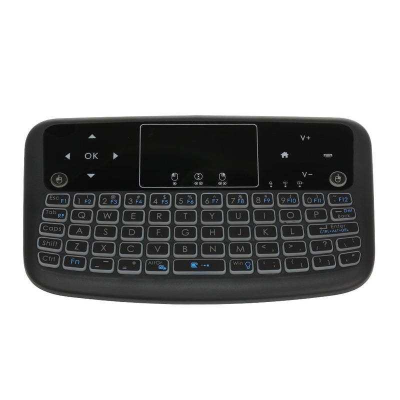 Generic - A36 Mini Wireless Keyboard 2.4G Backlit Air Mouse Touchpad For Android TV Box Smart TV PC PS3 Black - Image 1