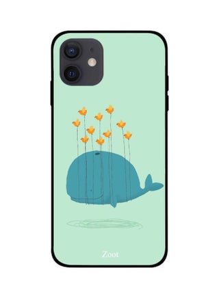 Whale Printed Case Cover -for Apple iPhone 12 Green/Blue/Yellow Green/Blue/Yellow - v1605099341/N41771052A_1