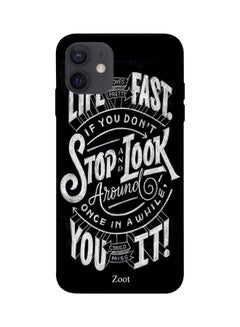 Zoot Stop And Look Printed Case Cover -for Apple iPhone 12 Black/White Black/White  - Image 1