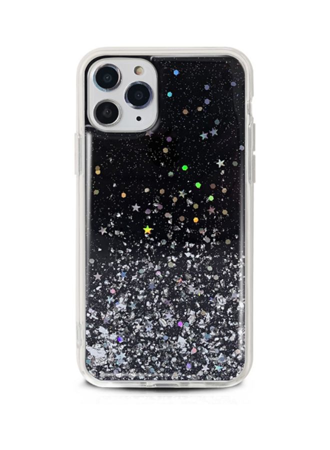 BG Glitter Printed Case Cover For Apple iPhone 12 Pro Max Black/Silver Black/Silver