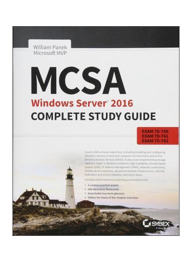 null - MCSA Windows Server 2016 Complete Study Guide : Exam 70-740, 70-741, 70-742 paperback english - 27 Mar 2018 - Image 1