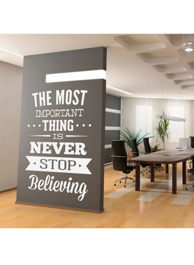 Spoil Your Wall Waterproof Office Quote Decorative Wall Sticker Grey/White 80 x 80cm 