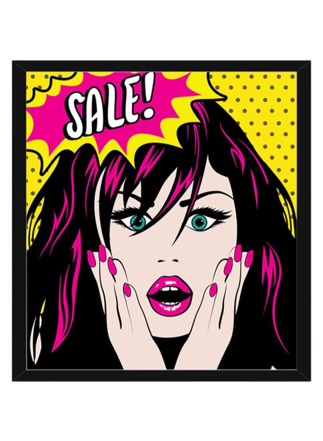 Spoil Your Wall - Pop Art Wall Poster With Frame Multicolour 40 x 40cm - Image 1