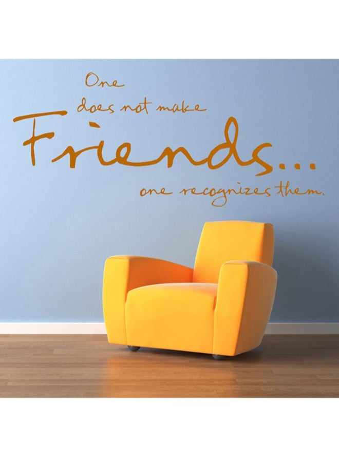 Spoil Your Wall Waterproof Quote Decorative Wall Sticker Brown 80 x 40cm 