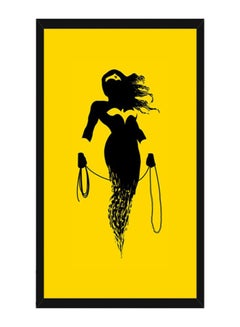 Wonder Woman Wall Poster With Frame Yellow/Black 40 x 60cm - v1605100842/N15395226A_1