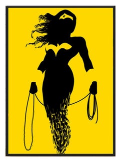 Wonder Woman Wall Poster With Frame Yellow/Black 40 x 60cm - v1605100842/N15395226A_2