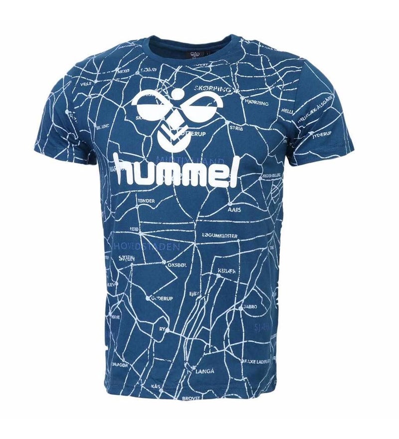 Hummel Short Sleeve Teodor T-Shirt Blue  - Image 1