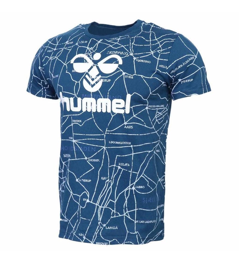 Hummel Short Sleeve Teodor T-Shirt Blue  - Image 3