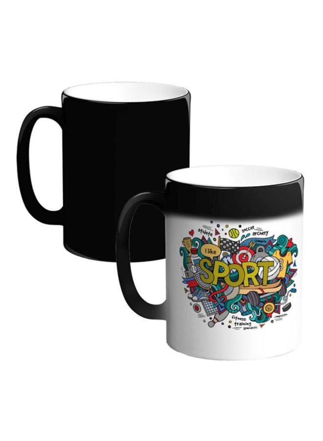 Decalac Printed Ceramic Magic Coffee Mug Multicolour