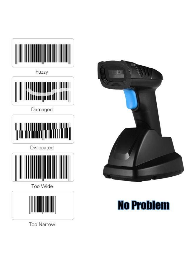 Aibecy - Handheld Barcode Scanner Black/Blue - Image 1