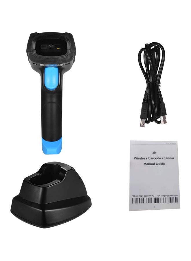 Aibecy - Handheld Barcode Scanner Black/Blue - Image 1
