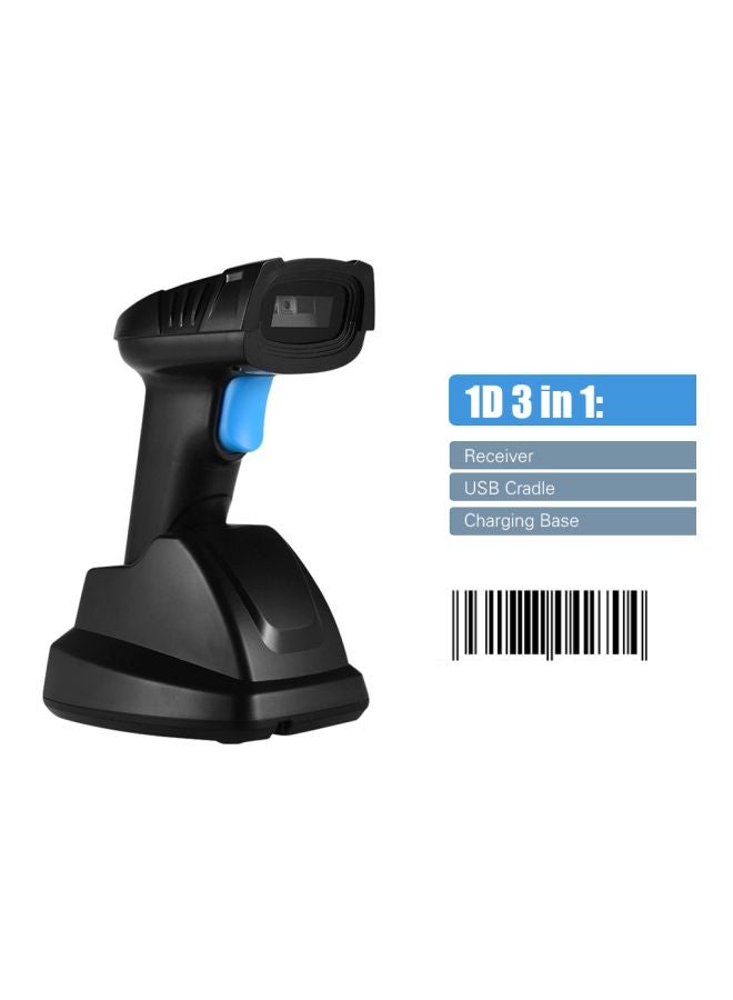 Aibecy - Handheld Barcode Scanner Black/Blue - Image 1