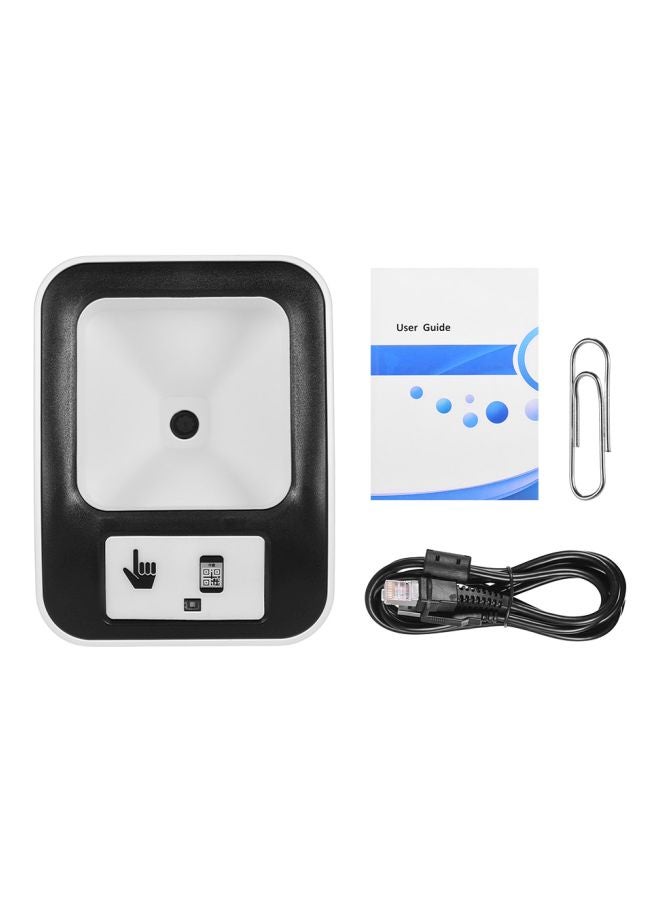 Aibecy Barcode Scanner With Cable And Manual White/Black 