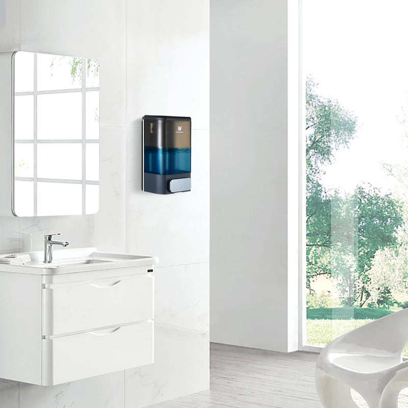 CHUANGDIAN Wall Mounted Manual Soap Dispenser Grey 1000ml - Image 2