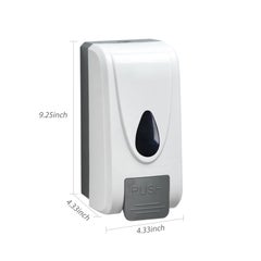 Generic Wall Mounted Manual Foaming Soap Dispenser White/Gray 1000ml  - Image 3