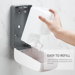 Generic Wall Mounted Manual Foaming Soap Dispenser White/Gray 1000ml  - Image 5