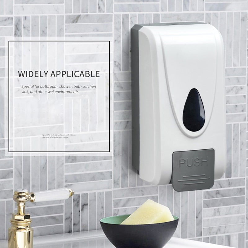 Wall Mounted Manual Foaming Soap Dispenser White/Gray 1000ml