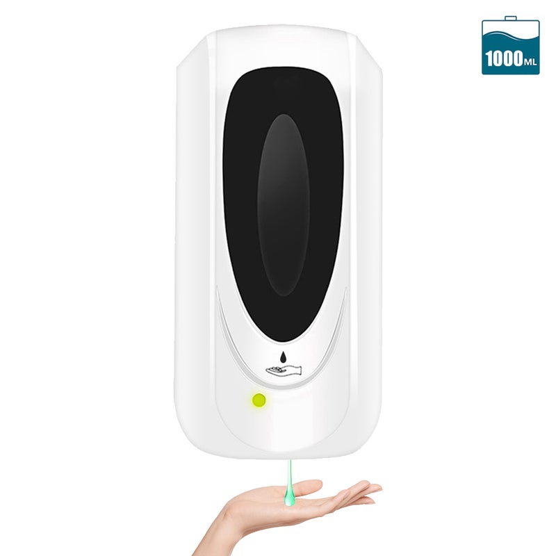 Wall Mounted Automatic Touchless Hand Soap Dispenser White 1000ml  - Image 1