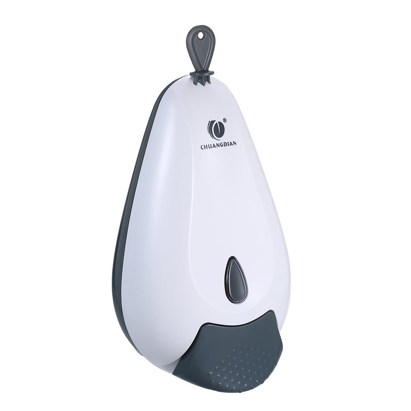 CHUANGDIAN Wall Mounted Single-Head Manual Soap Dispenser White 400ml  - Image 5