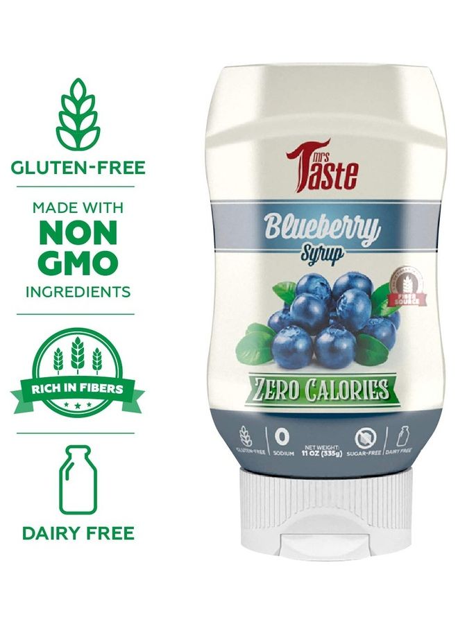 mrs Taste High Fiber, Blueberry Syrup 335grams - Image 2