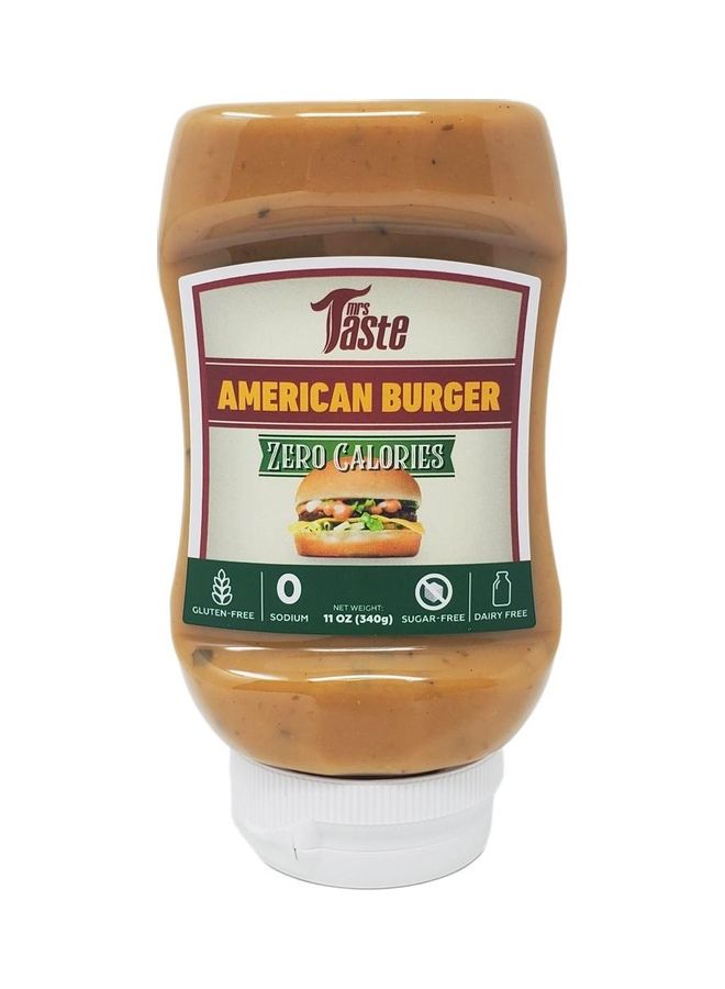 mrs Taste Zero Sodium American Burger Sauce - 11oz 340grams - Image 1