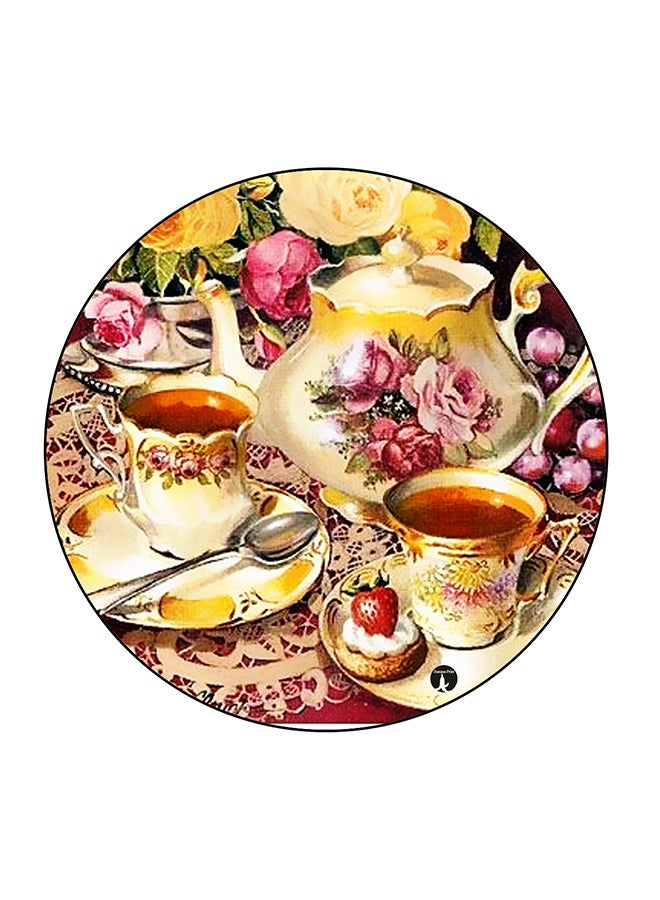 BP Cup And Plate Printed Fridge Magnet Multicolour - Image 1