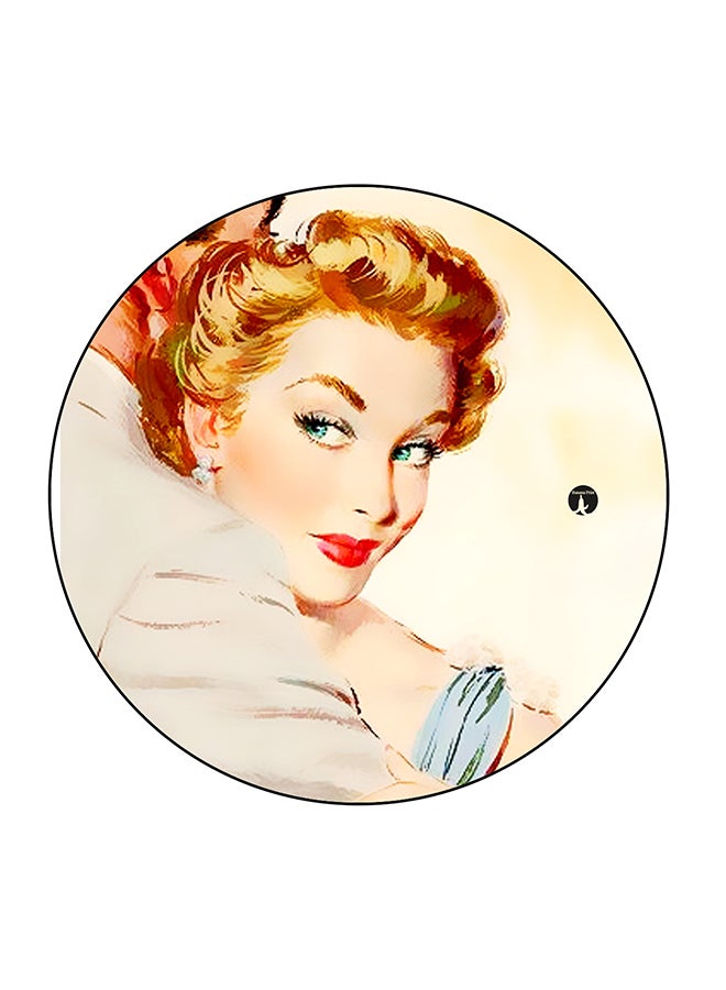 BP The Girl Printed Fridge Magnet Multicolour 5.5 x 5.5cm - Image 1