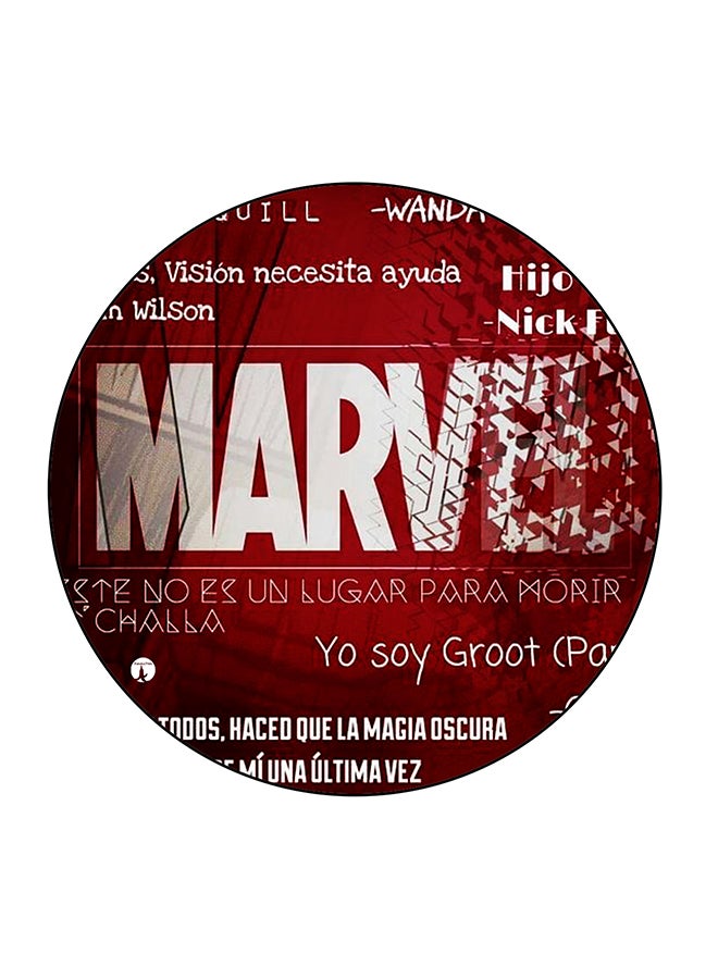 بي بي مغناطيس للثلاجة بطبعة كلمة Marvel متعدد الألوان 5.5 x 5.5سم - Image 1