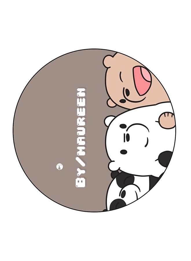 BP Panda Printed Fridge Magnet Multicolour 5.5 x 5.5cm - Image 1