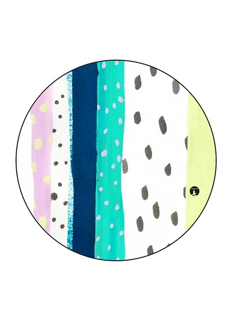 Abstract Printed Fridge Magnet Multicolour 5.5 x 5.5cm